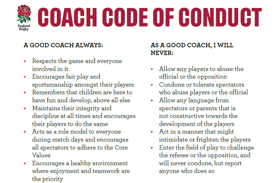 Coach Code of Conduct